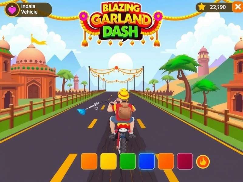 Blazing Garland Dash vehicle customization screen